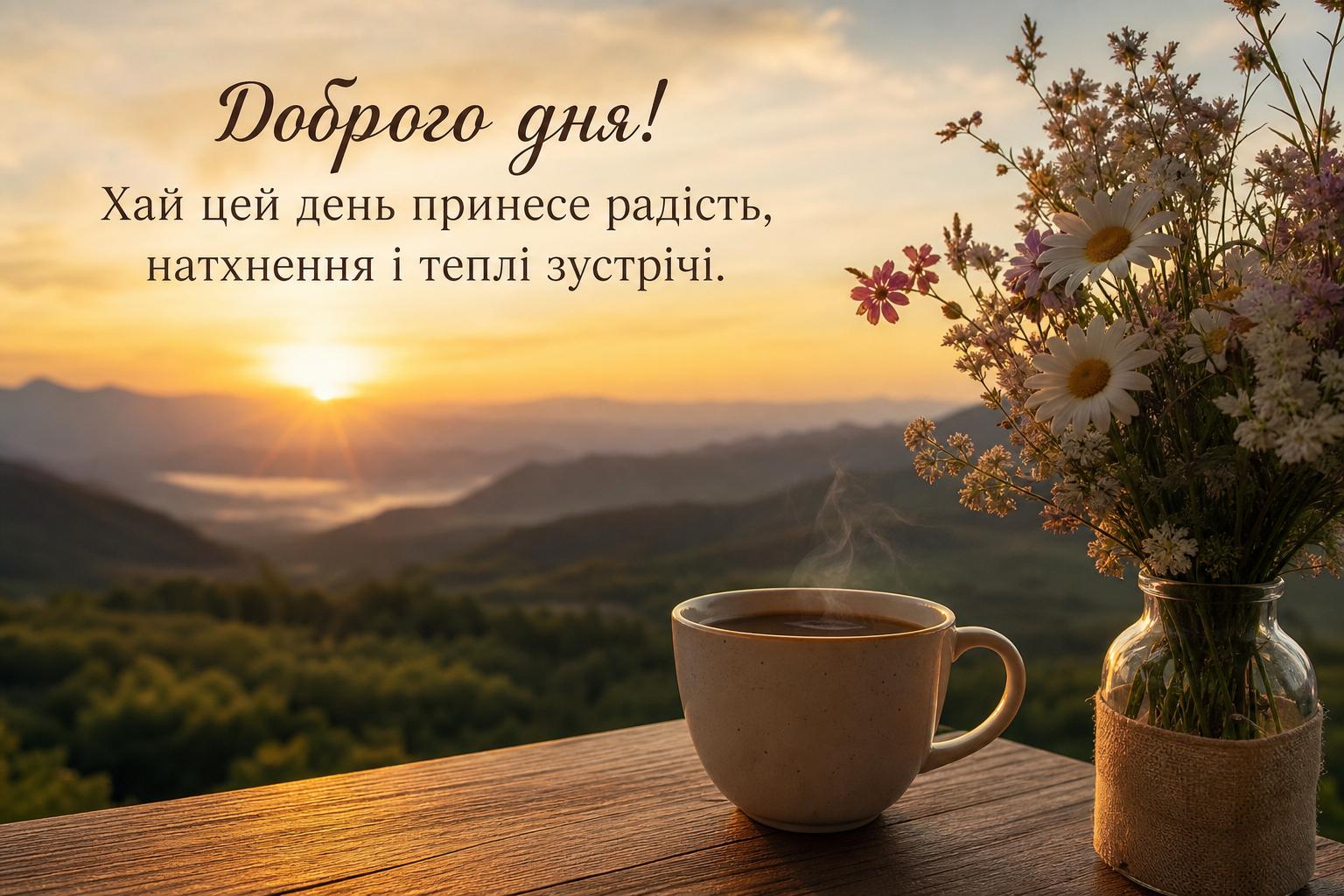 Красиві побажання доброго дня своїми словами, до сліз. Побажання доброго дня у віршах Красиві побажання доброго дня своїми словами, до сліз. Побажання доброго дня у віршах фото