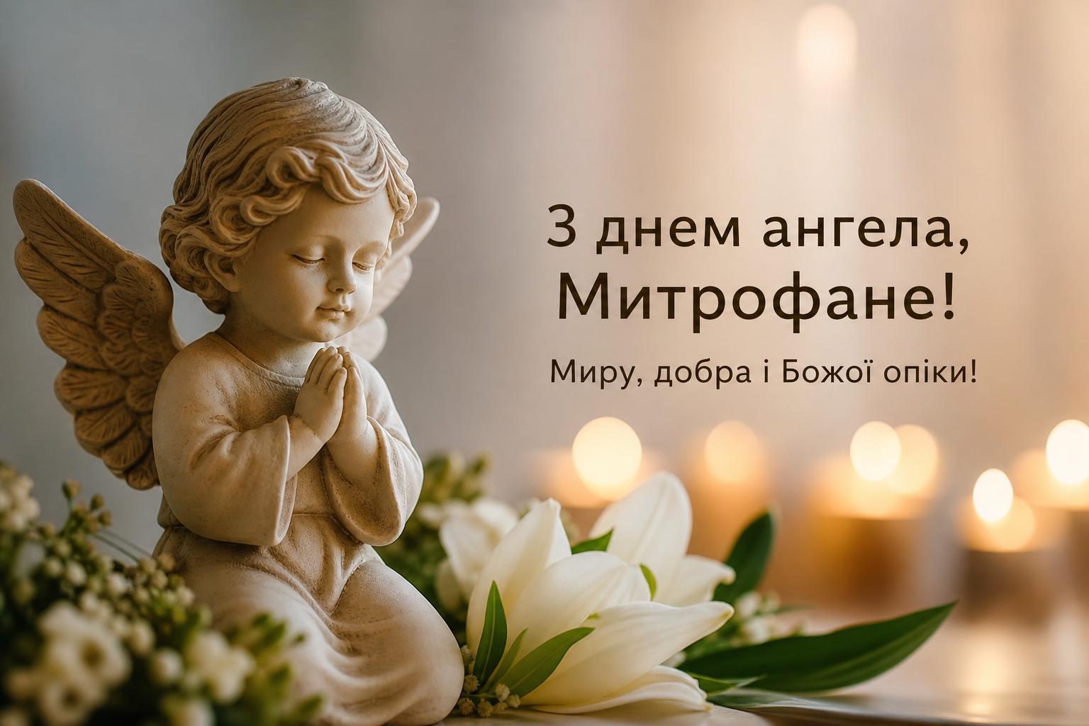 Кращі привітання з днем ангела Митрофана українською мовою. Короткі побажання для СМС Кращі привітання з днем ангела Митрофана українською мовою. Короткі побажання для СМС фото