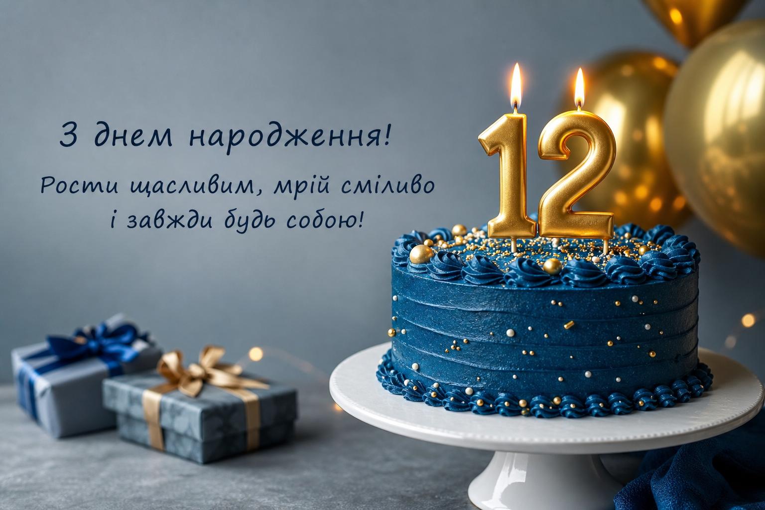 Найкращі привітання з днем народження на 12 років своїми словами, у прозі
