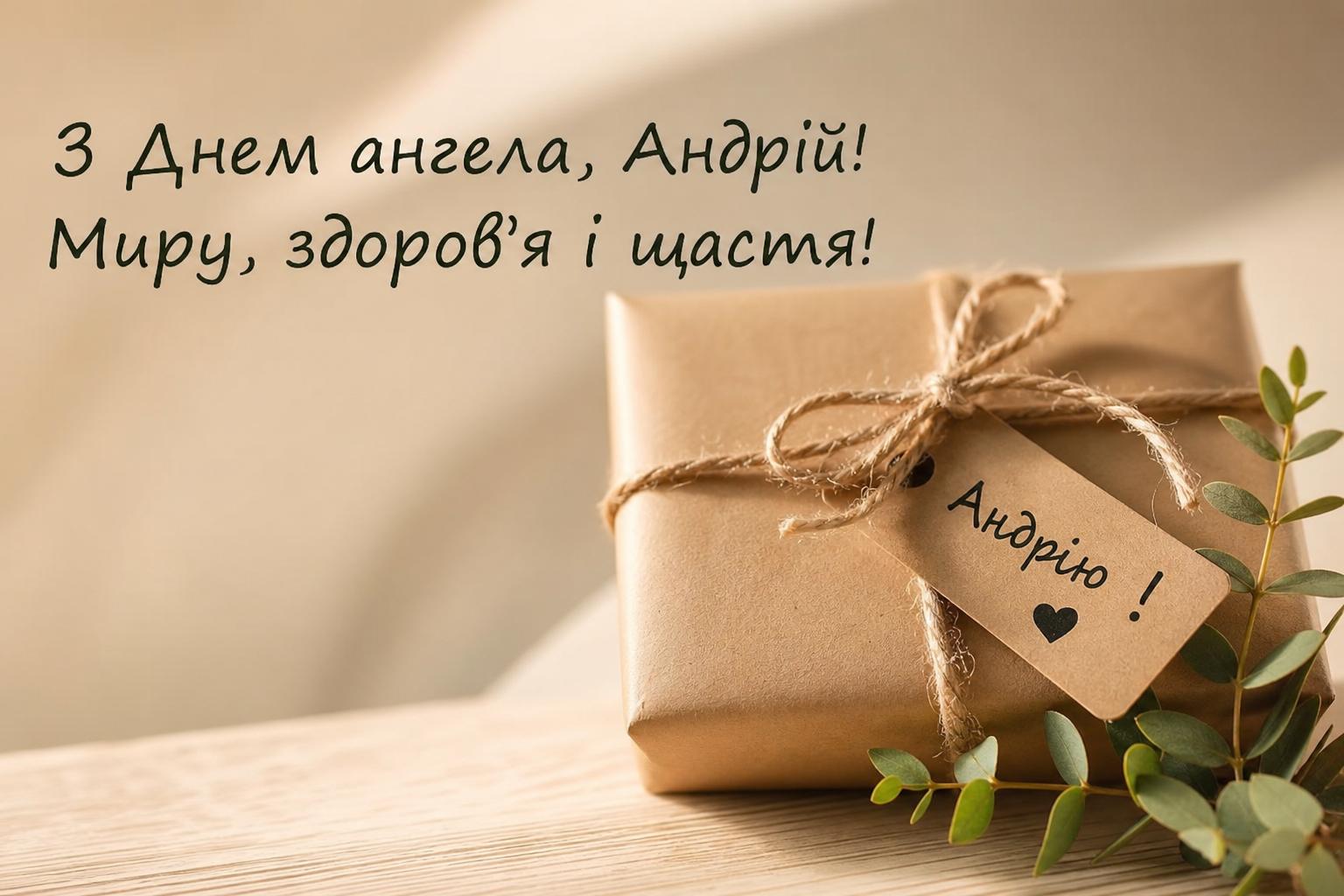 СМС привітання з Андрієм простими словами