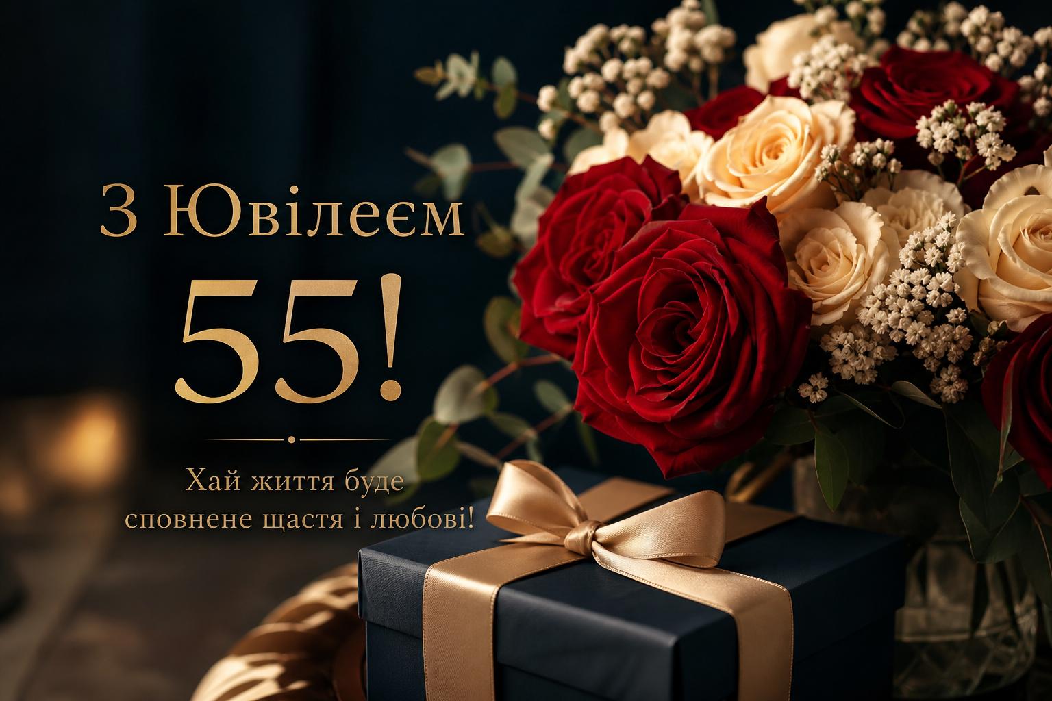 Оригінальні привітання на Ювілей 55 років до сліз. Привітання на 55 років у віршах Оригінальні привітання на Ювілей 55 років до сліз. Привітання на 55 років у віршах фото
