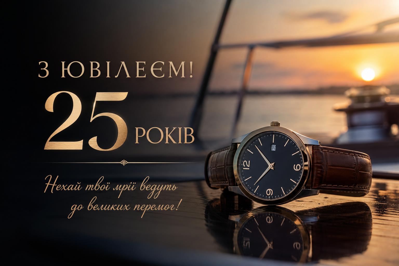 Кращі привітання на Ювілей 25 років чоловіку до сліз