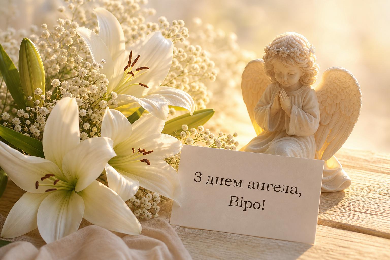 Привітання з днем ангела Віри простими словами