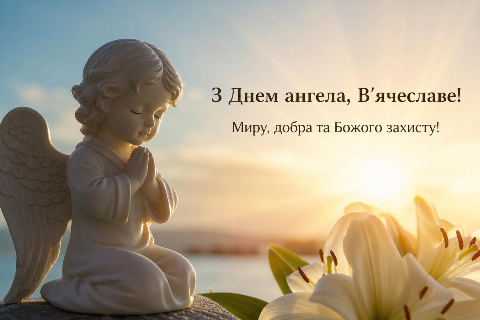 СМС привітання з днем ангела В’ячеслава простими словами