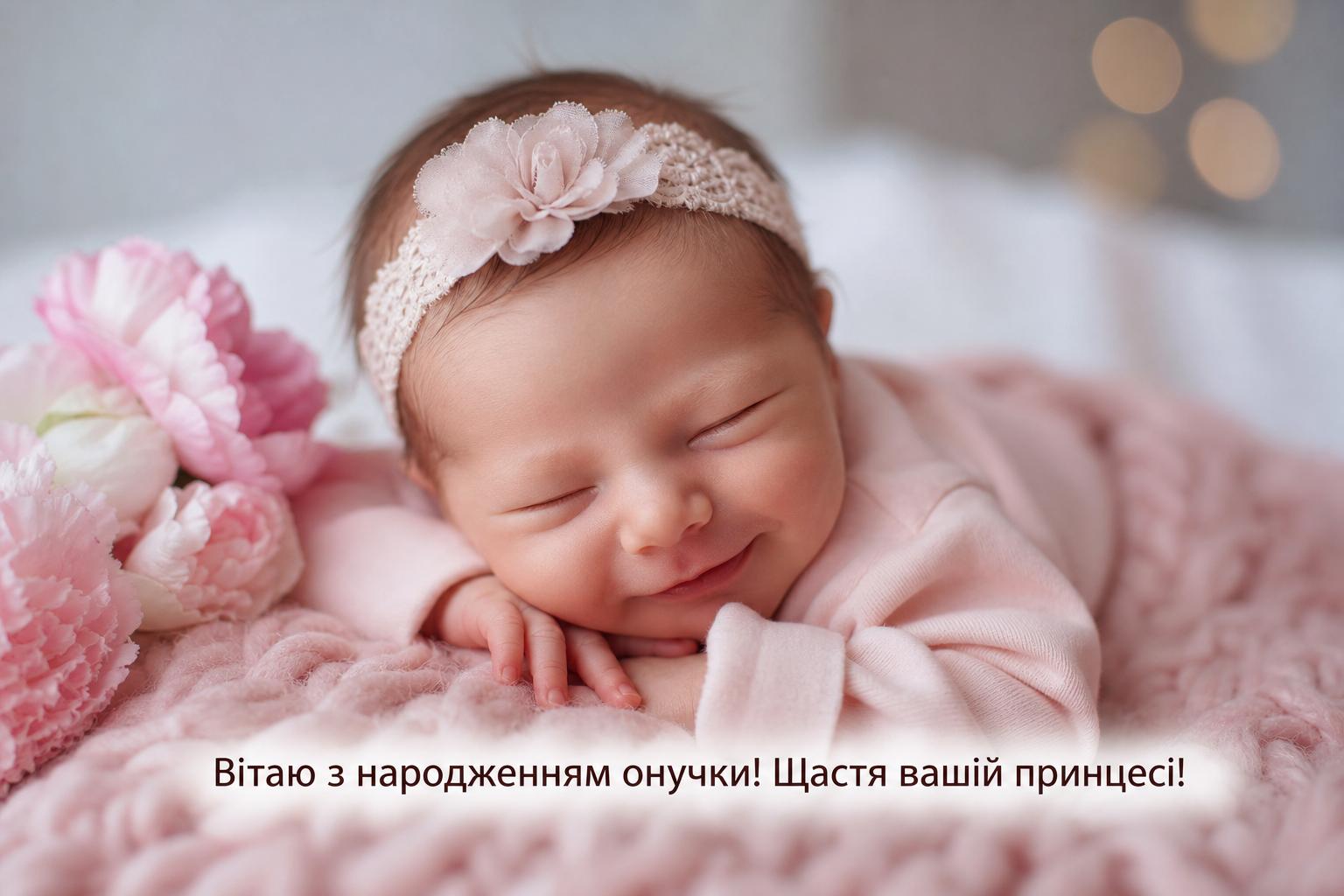 Гарні привітання з народженням онучки українською мовою. Короткі побажання (для СМС) Гарні привітання з народженням онучки українською мовою. Короткі побажання (для СМС) фото