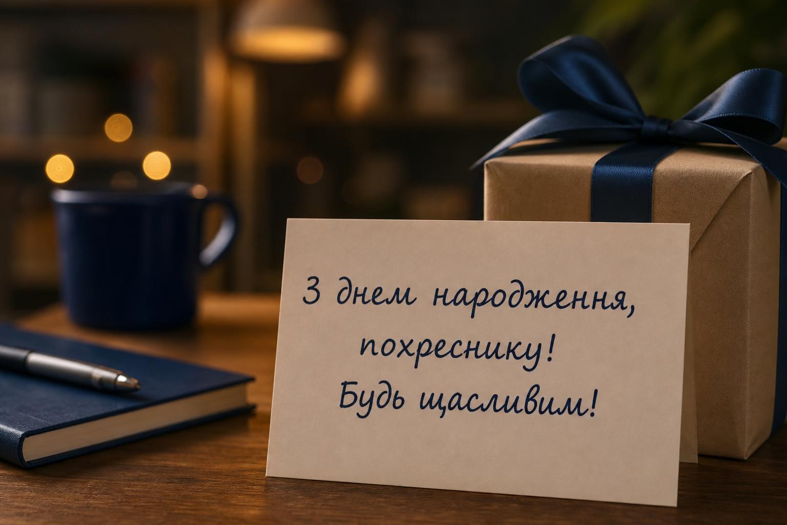 СМС привітання з днем народження похреснику своїми словами, у прозі