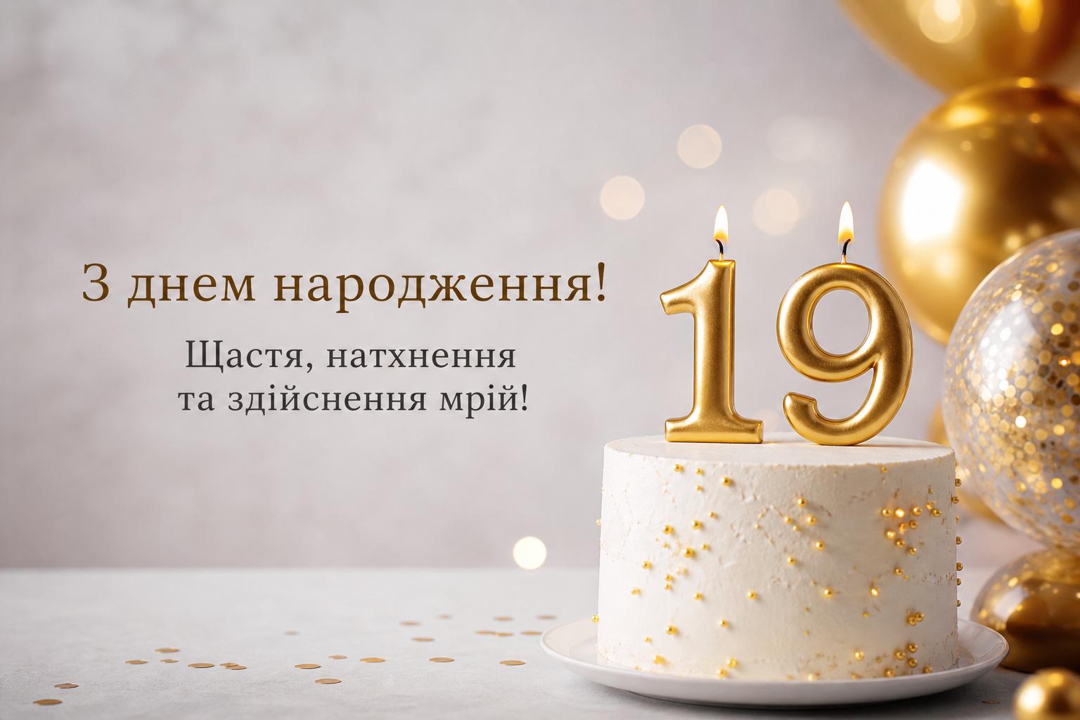 СМС привітання з 19 річчям, з днем народження 19 років українською. Короткі побажання (для СМС) з 19-річчям СМС привітання з 19 річчям, з днем народження 19 років українською. Короткі побажання (для СМС) з 19-річчям фото