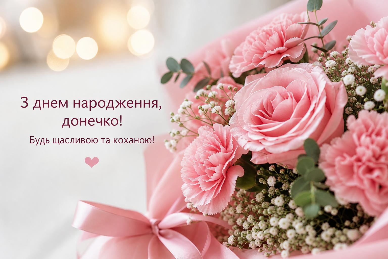 СМС привітання з днем народження дочці українською. Короткі побажання (для СМС) дочці СМС привітання з днем народження дочці українською. Короткі побажання (для СМС) дочці фото