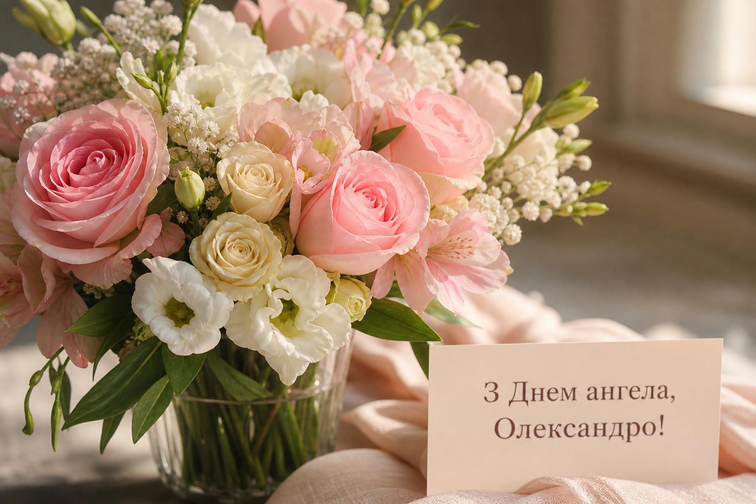 Привітання з днем ангела Олександри простими словами