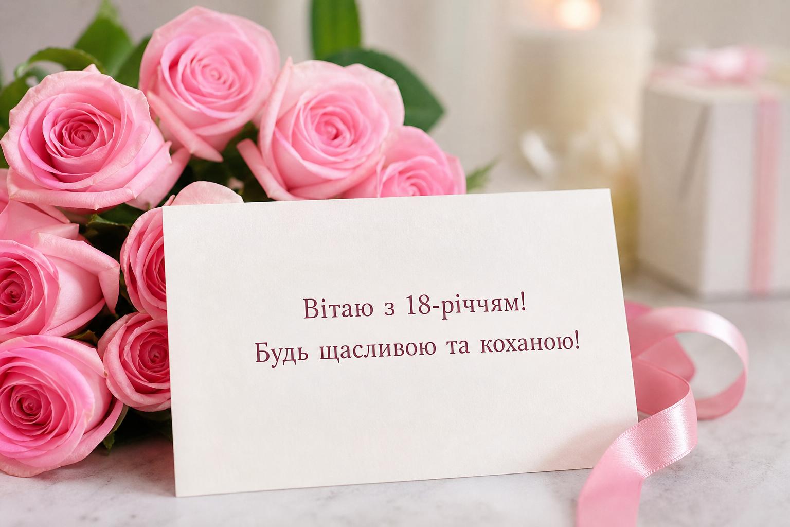 СМС привітання з днем народження на 18 років дівчині у прозі, українською мовою. Короткі СМС привітання на 18 років дівчині СМС привітання з днем народження на 18 років дівчині у прозі, українською мовою. Короткі СМС привітання на 18 років дівчині фото