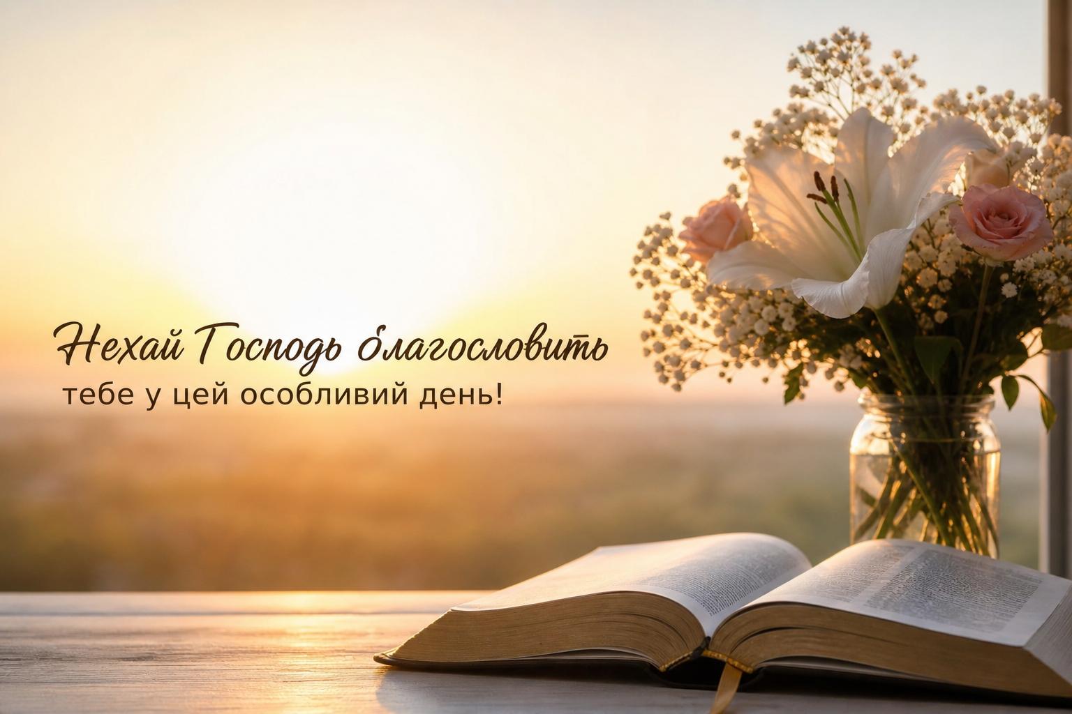 Щирі християнські привітання з днем народження своїми словами
