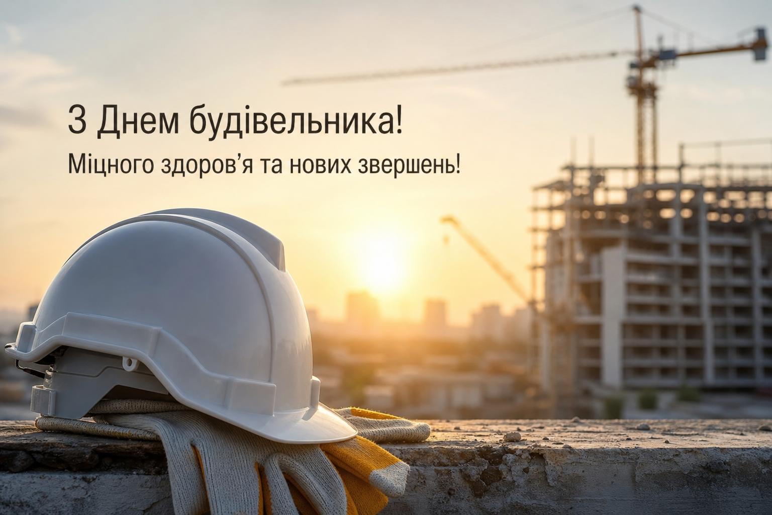 СМС привітання з Днем будівельника простими словами