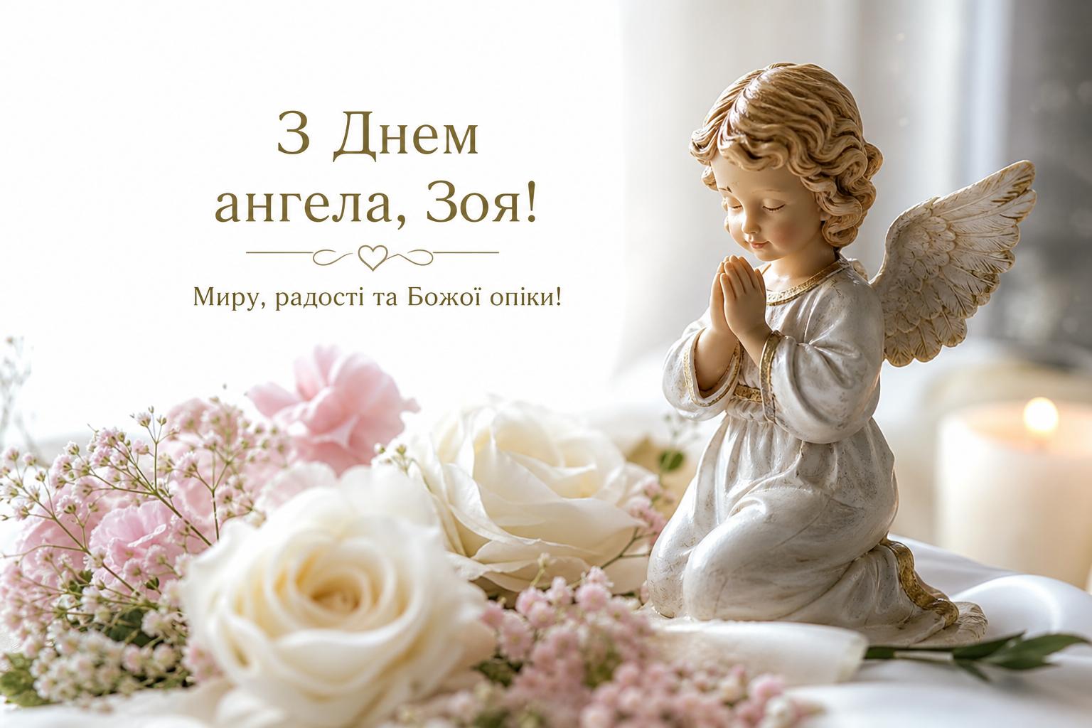 Гарні привітання з днем ангела Зої українською мовою. Привітання з днем ангела Зої у віршах Гарні привітання з днем ангела Зої українською мовою. Привітання з днем ангела Зої у віршах фото