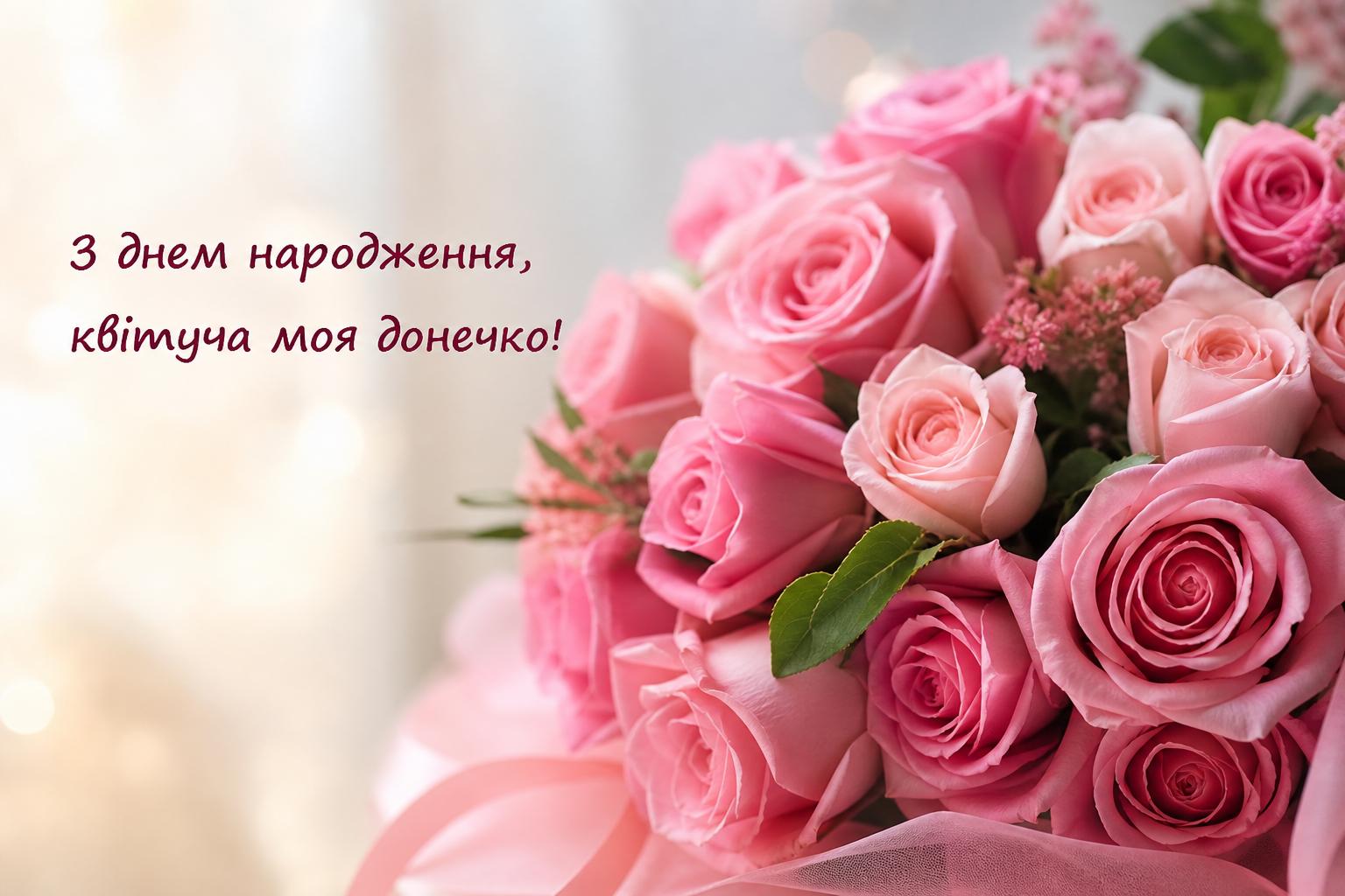 СМС привітання з днем народження дочці українською. Привітання з днем народження дочці в прозі СМС привітання з днем народження дочці українською. Привітання з днем народження дочці в прозі фото