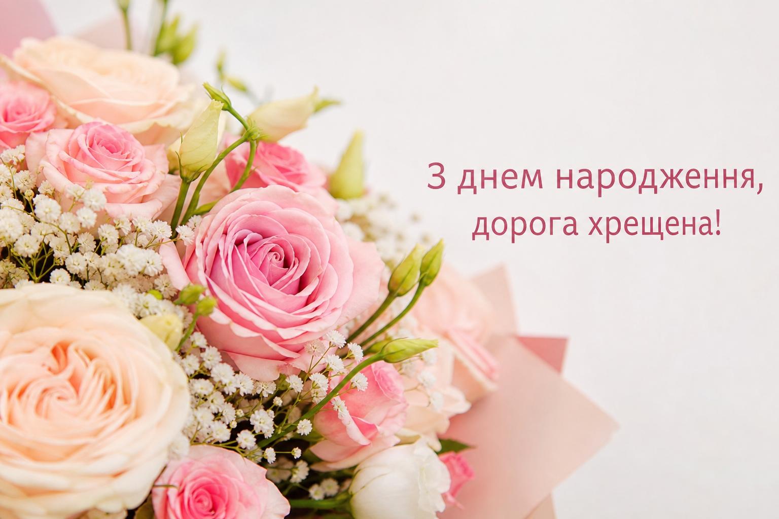 Гарні привітання з днем народження хрещеній простими словами. Короткі побажання (для СМС) Гарні привітання з днем народження хрещеній простими словами. Короткі побажання (для СМС) фото