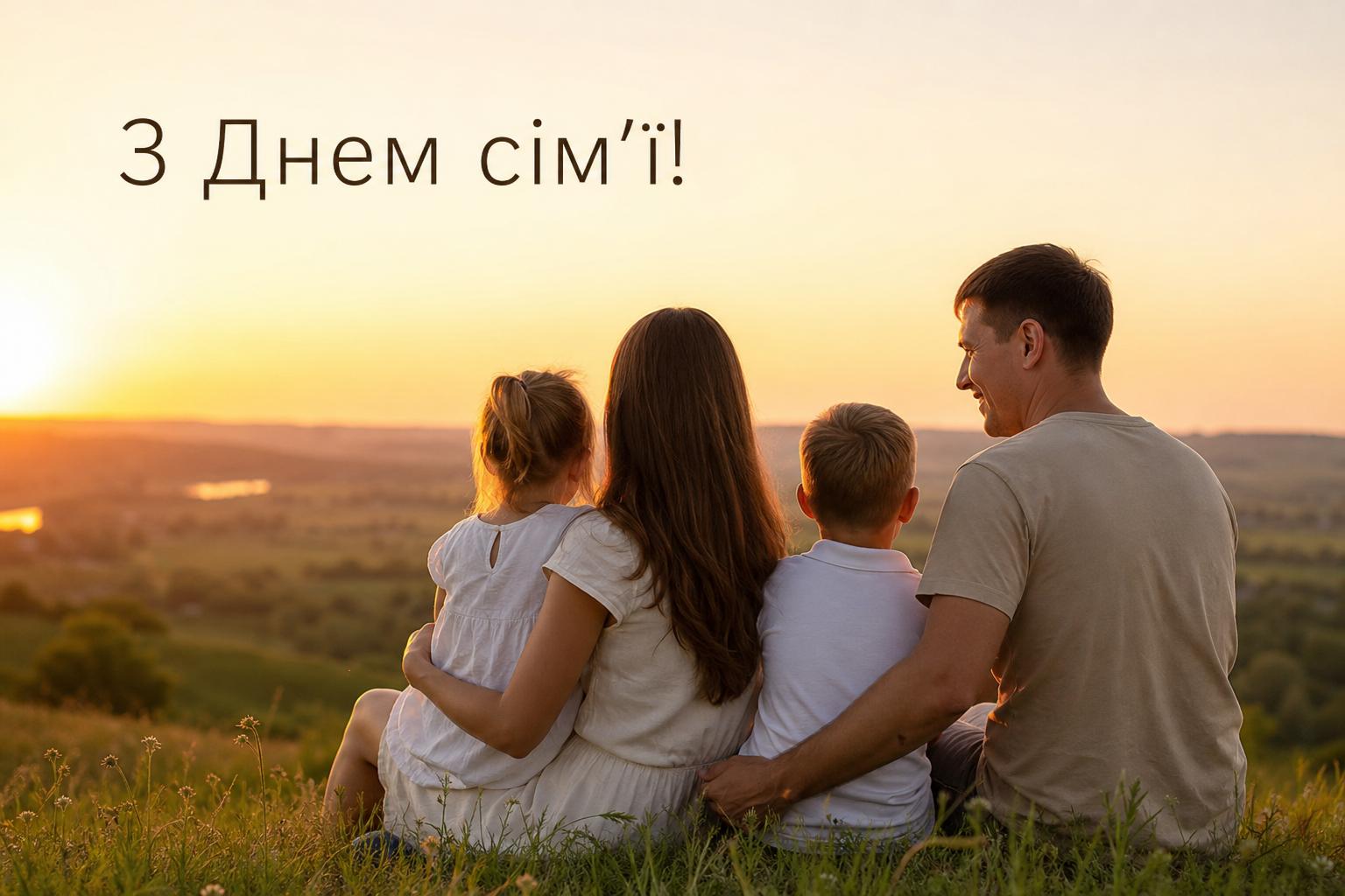 Привітання з Днем сімї українською мовою