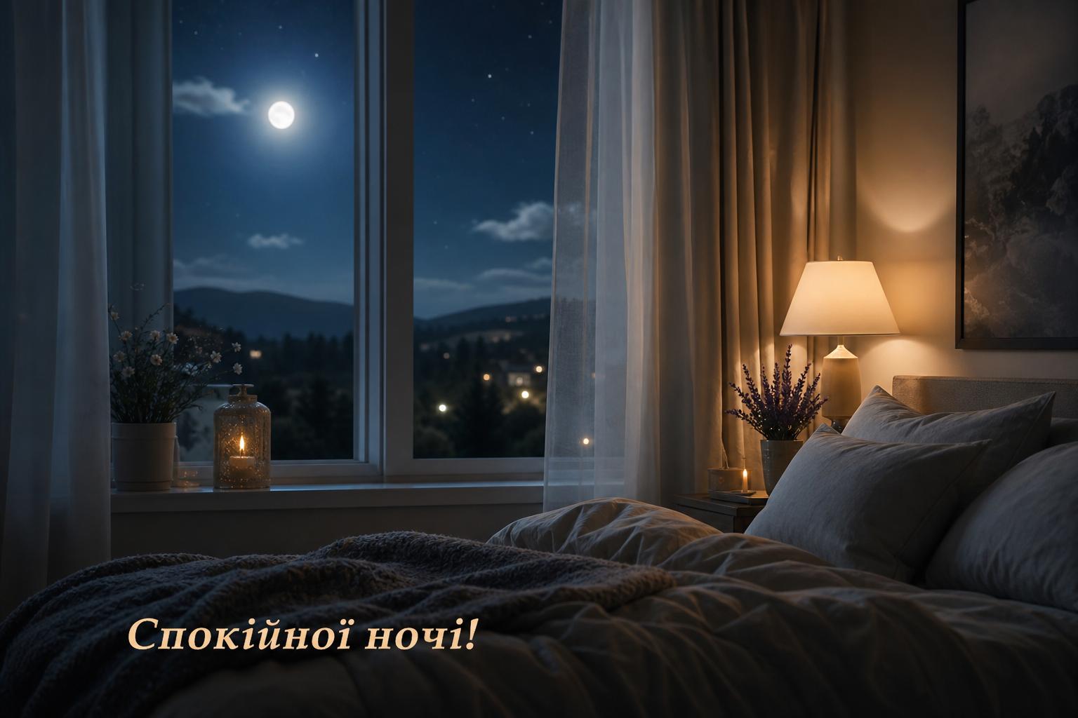 Побажання спокійної ночі українською мовою