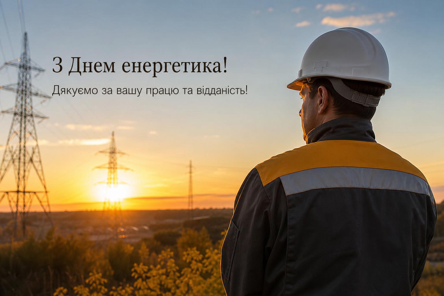Щирі привітання з Днем енергетика у прозі, українською мовою. Привітання з Днем енергетика у прозі Щирі привітання з Днем енергетика у прозі, українською мовою. Привітання з Днем енергетика у прозі фото