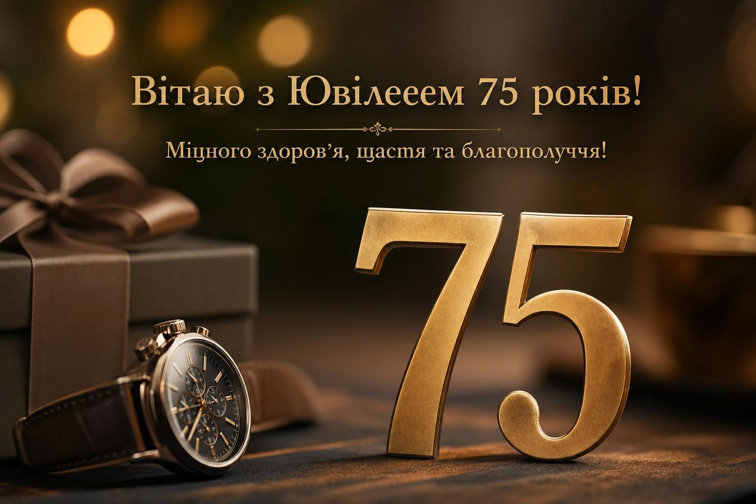 СМС привітання на Ювілей 75 років чоловіку своїми словами. Короткі побажання для СМС СМС привітання на Ювілей 75 років чоловіку своїми словами. Короткі побажання для СМС фото
