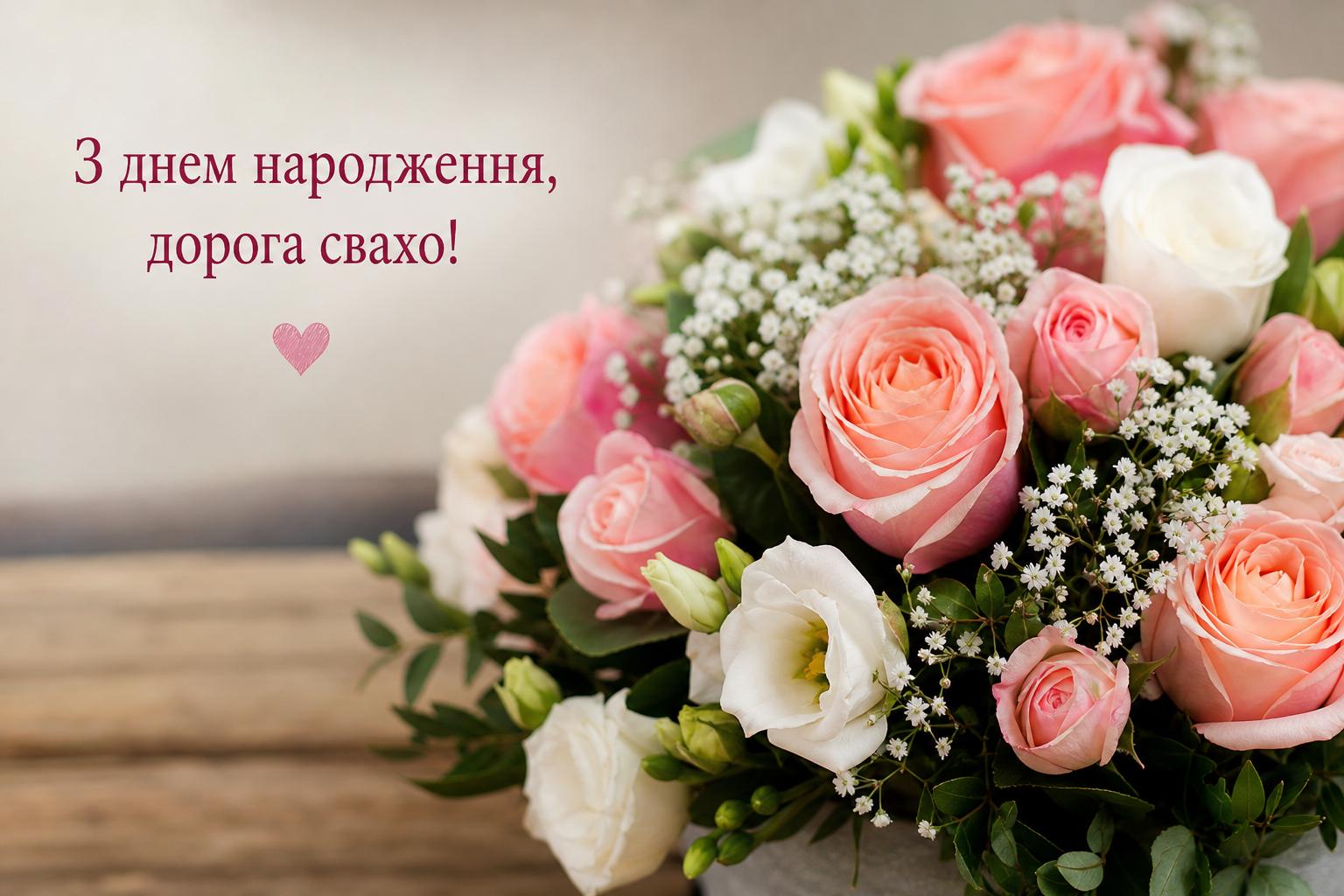 Красиві привітання з днем народження свасі у прозі, українською мовою