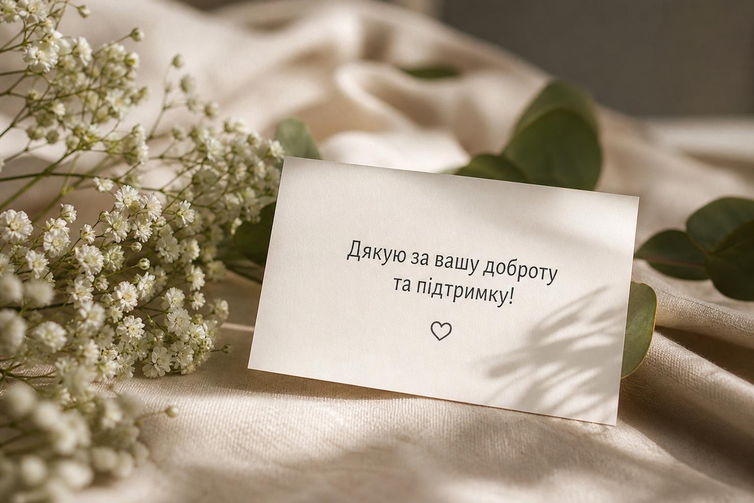 СМС cлова подяки своїми словами, у прозі