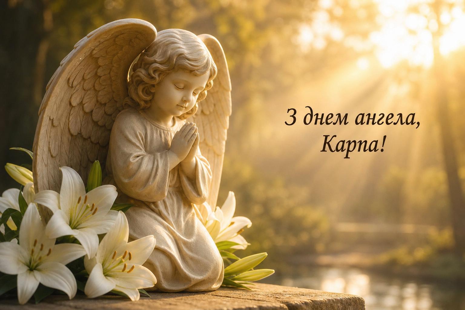 Привітання з днем ангела Карпа українською
