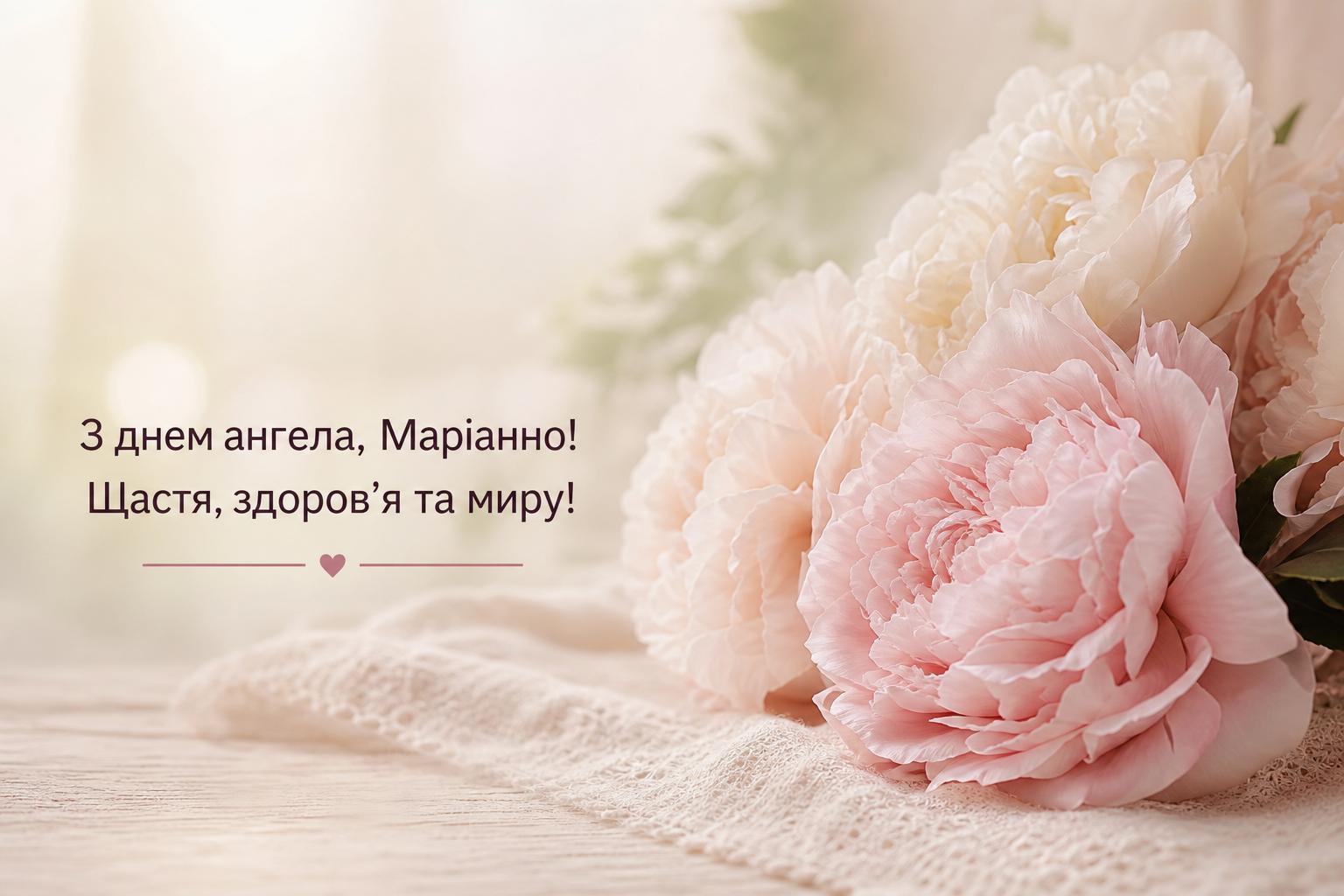 СМС привітання з днем ангела Маріанни простими словами. Короткі побажання для СМС СМС привітання з днем ангела Маріанни простими словами. Короткі побажання для СМС фото
