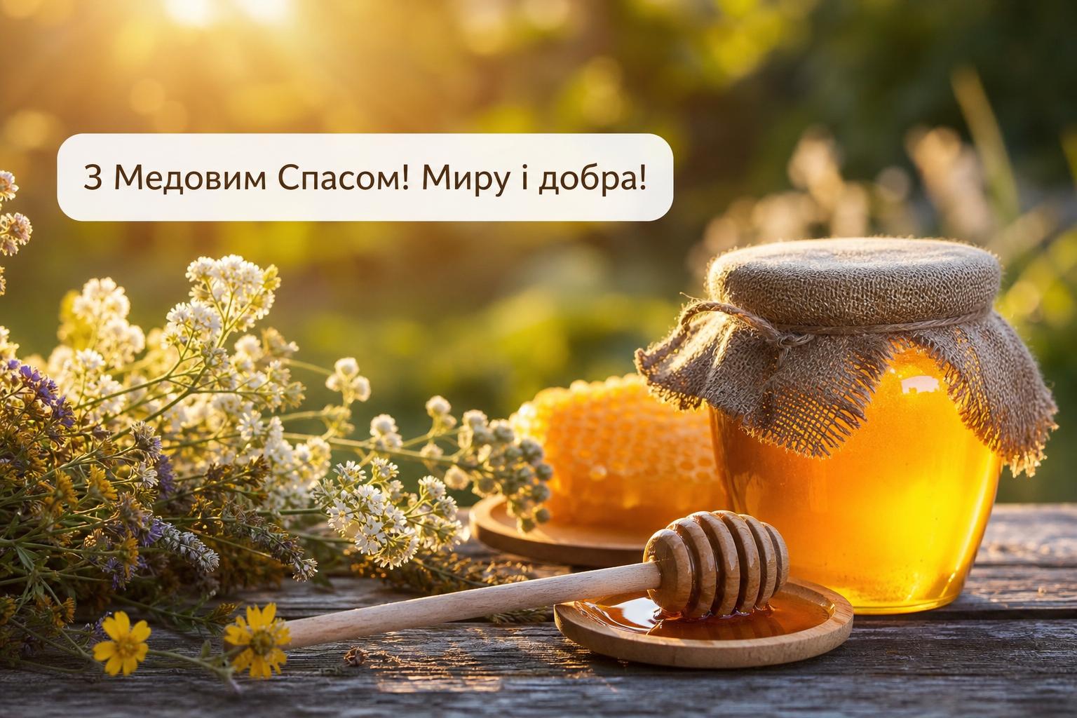 СМС привітання з Медовим Спасом українською