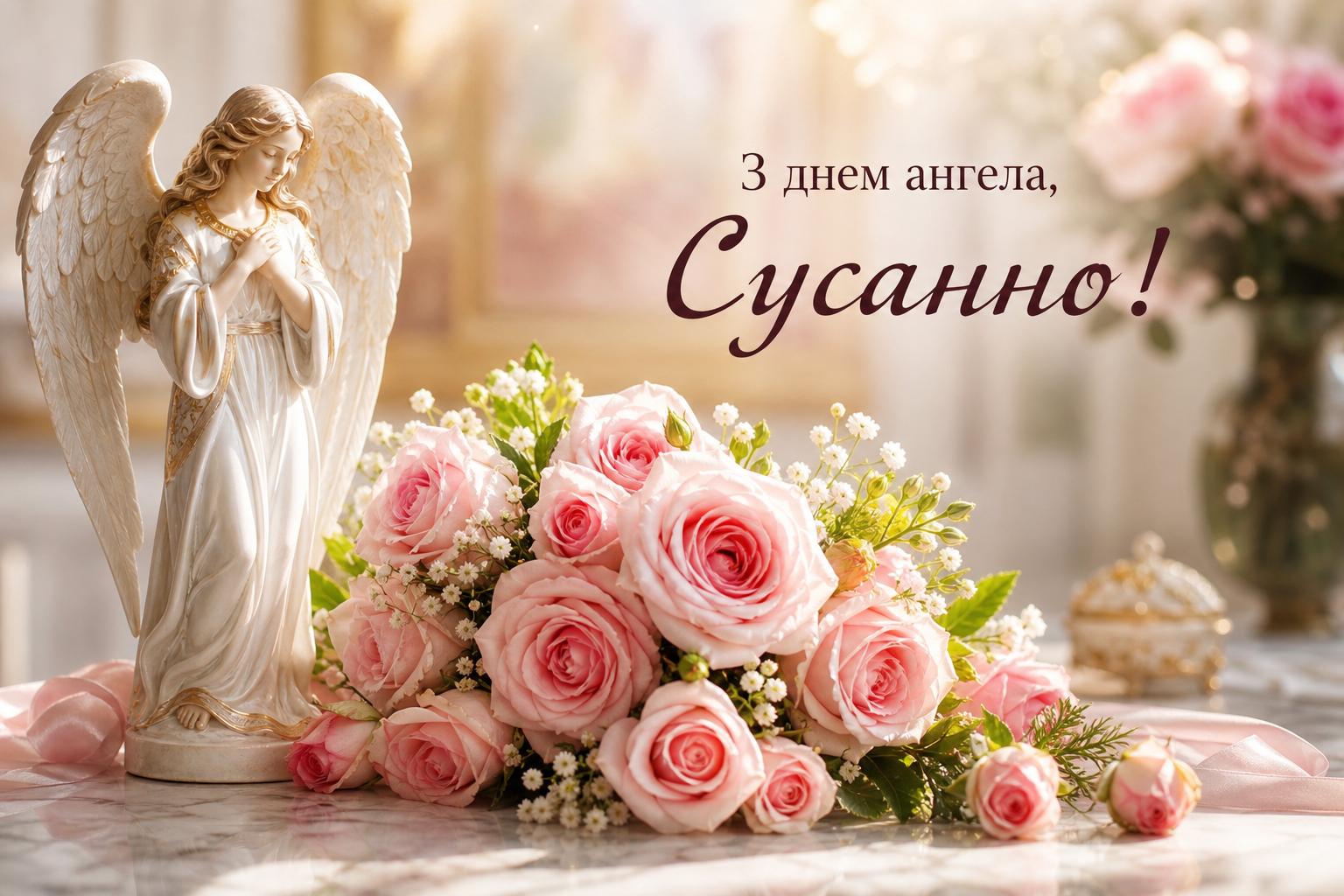 Найкращі привітання з днем ангела Сусанни українською. Привітання з днем ангела Сусанни у віршах Найкращі привітання з днем ангела Сусанни українською. Привітання з днем ангела Сусанни у віршах фото