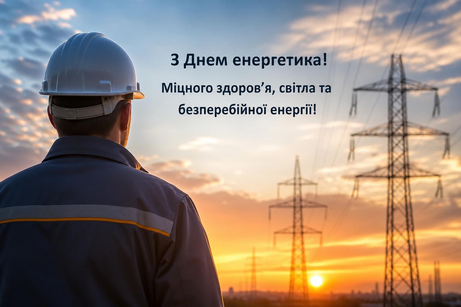 Щирі привітання з Днем енергетика у прозі, українською мовою. Короткі побажання з Днем енергетика (для СМС) Щирі привітання з Днем енергетика у прозі, українською мовою. Короткі побажання з Днем енергетика (для СМС) фото