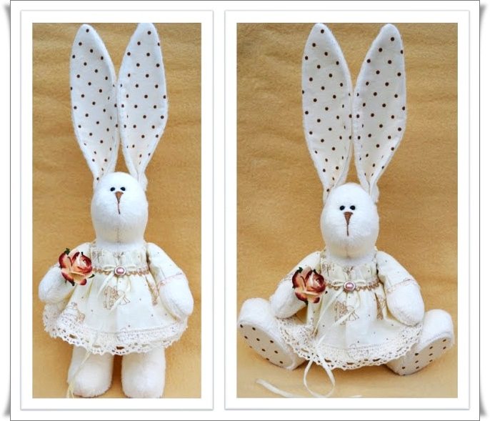 Кролик із тканини своїми руками: сувенір на Новий рік 2023