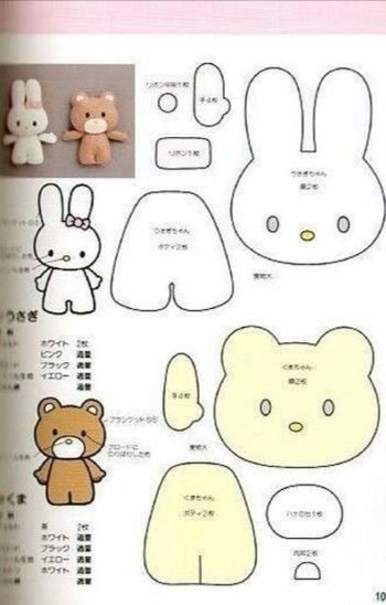 Кролики та Зайці фетру на Новий рік 2023: викрійки та фото-ідеї