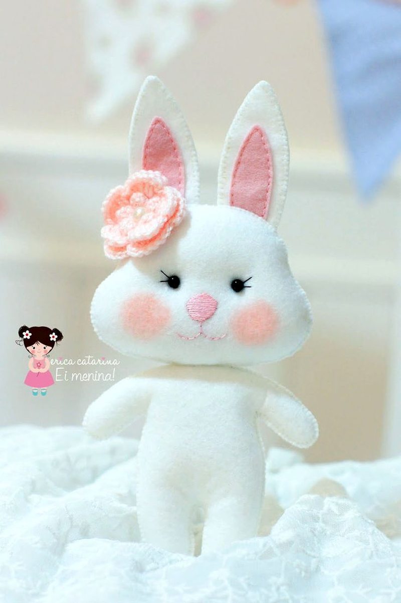 Кролики та Зайці фетру на Новий рік 2023: викрійки та фото-ідеї