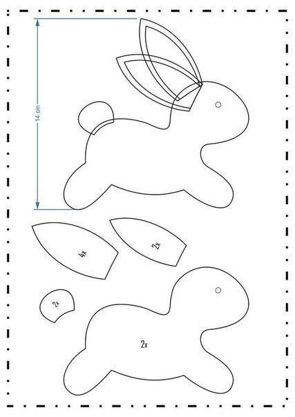 Кролики та Зайці фетру на Новий рік 2023: викрійки та фото-ідеї