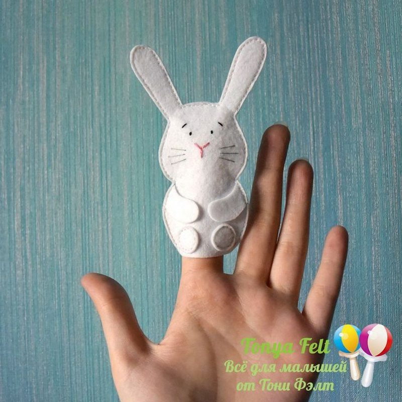 Кролики та Зайці фетру на Новий рік 2023: викрійки та фото-ідеї