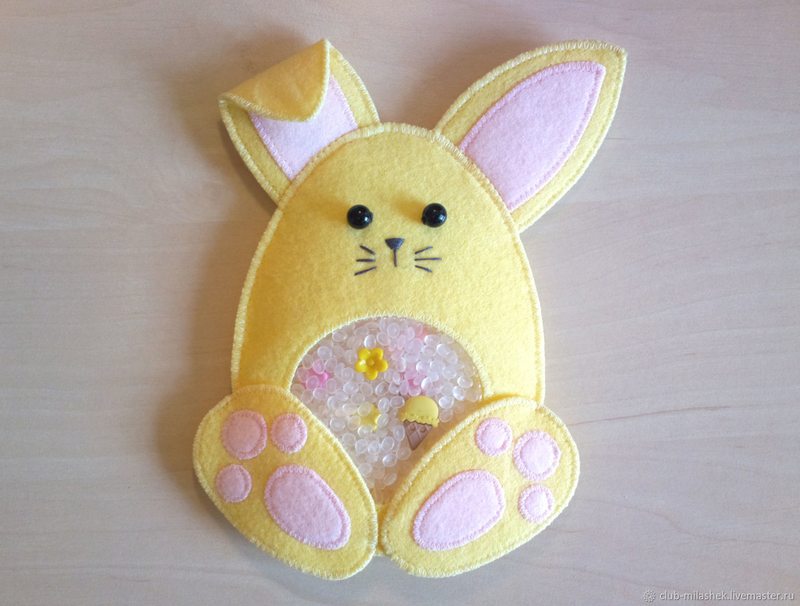 Кролики та Зайці фетру на Новий рік 2023: викрійки та фото-ідеї