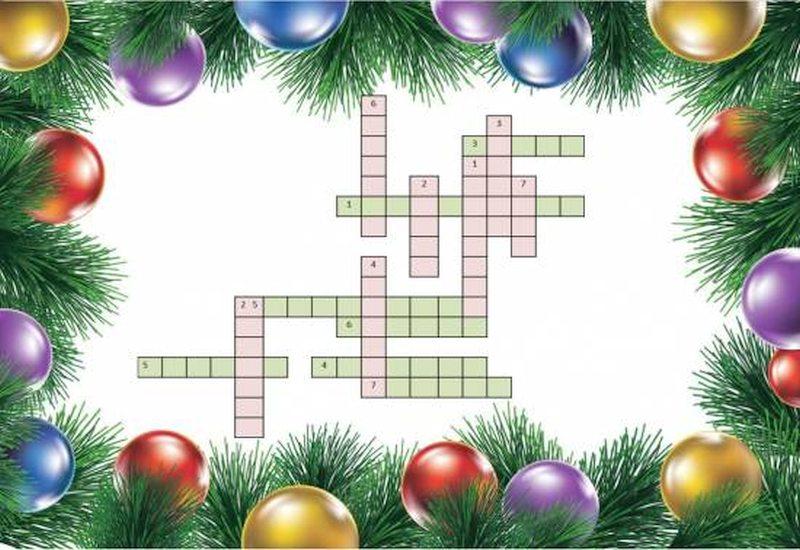 Найкращі новорічні Кросворди та Сканворди для дітей