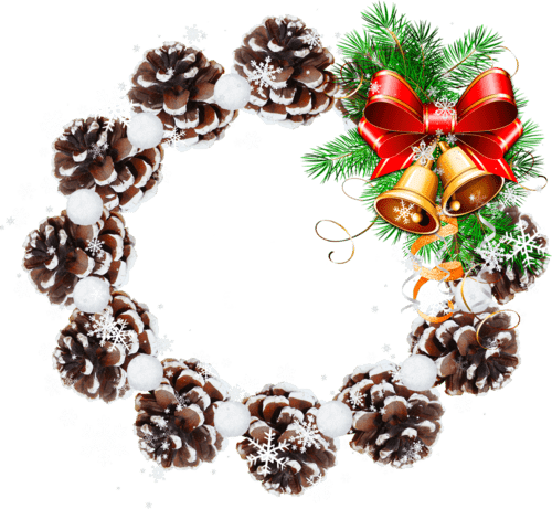 Новорічні кадри для тексту на прозорому фоні: безкоштовний набір для завантаження!