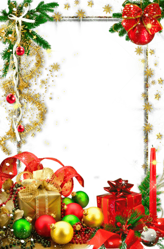 Новорічні кадри для тексту на прозорому фоні: безкоштовний набір для завантаження!