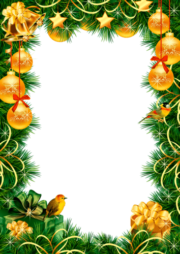 Новорічні кадри для тексту на прозорому фоні: безкоштовний набір для завантаження!