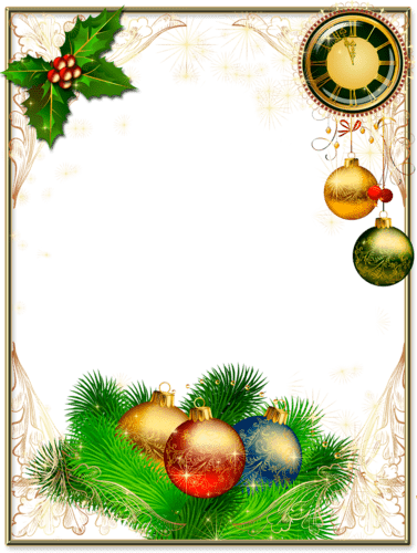 Новорічні кадри для тексту на прозорому фоні: безкоштовний набір для завантаження!