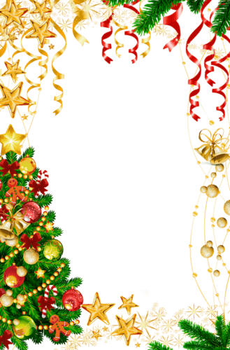 Новорічні кадри для тексту на прозорому фоні: безкоштовний набір для завантаження!