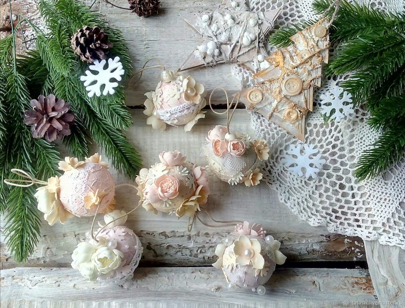 Новорічний декор у стилі Прованс: вишуканість старовини
