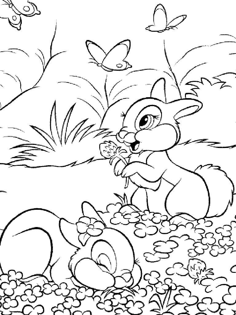 Розмальовки з Кроликами та Зайцями на Новий рік 2023