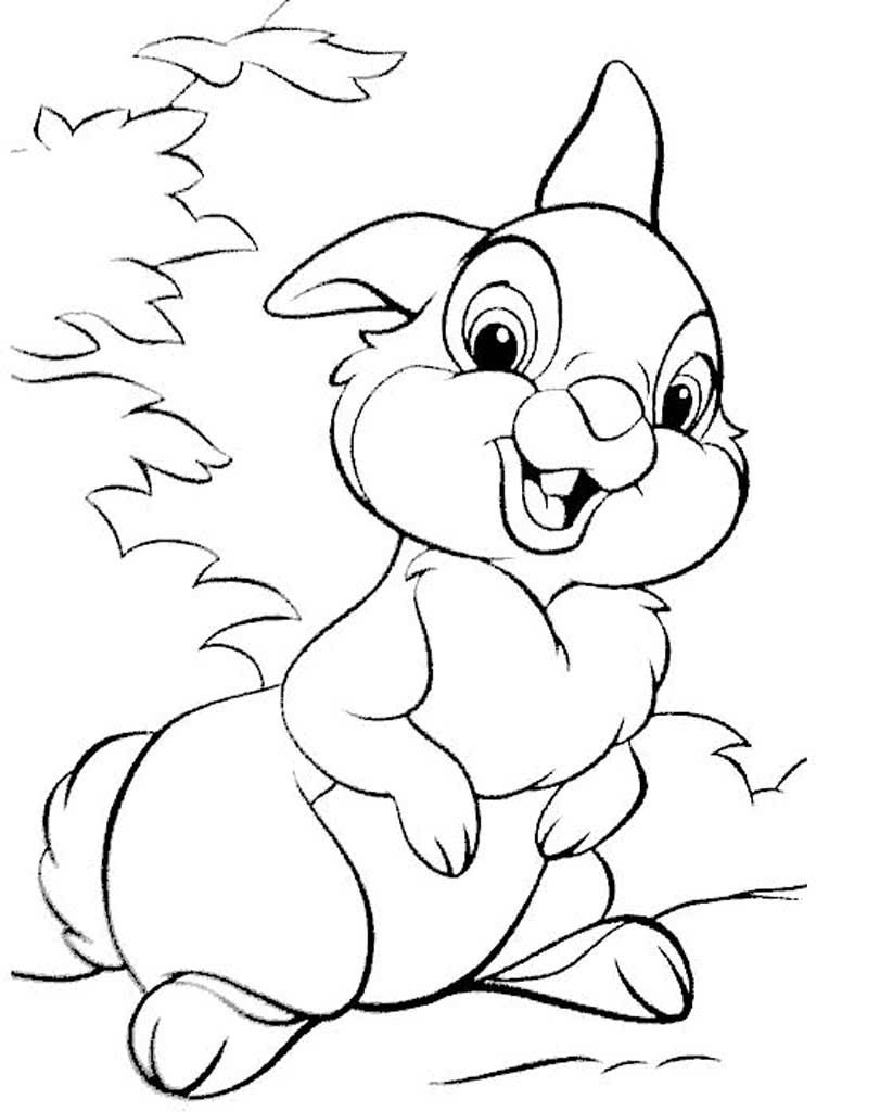 Розмальовки з Кроликами та Зайцями на Новий рік 2023