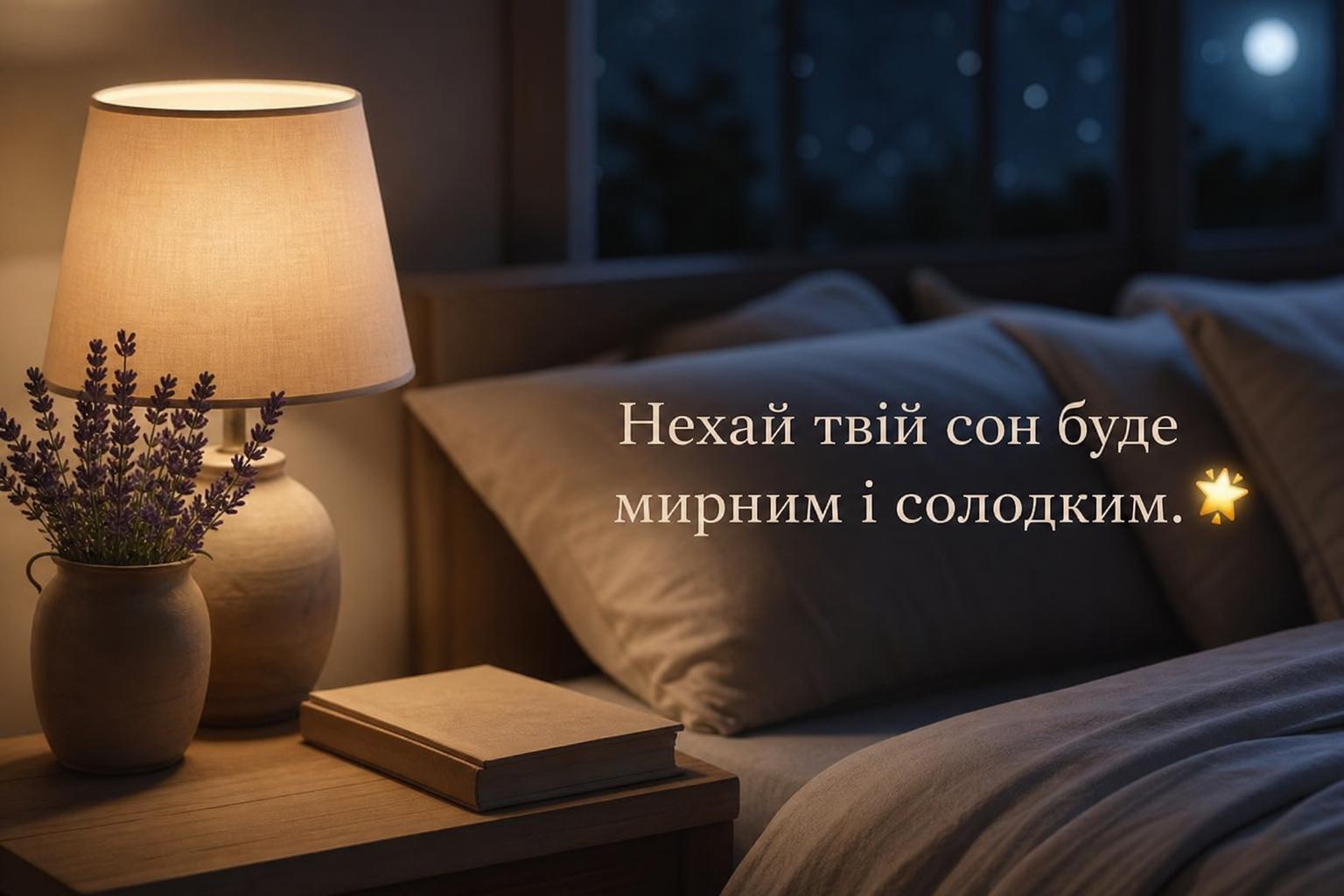 СМС побажання спокійної ночі