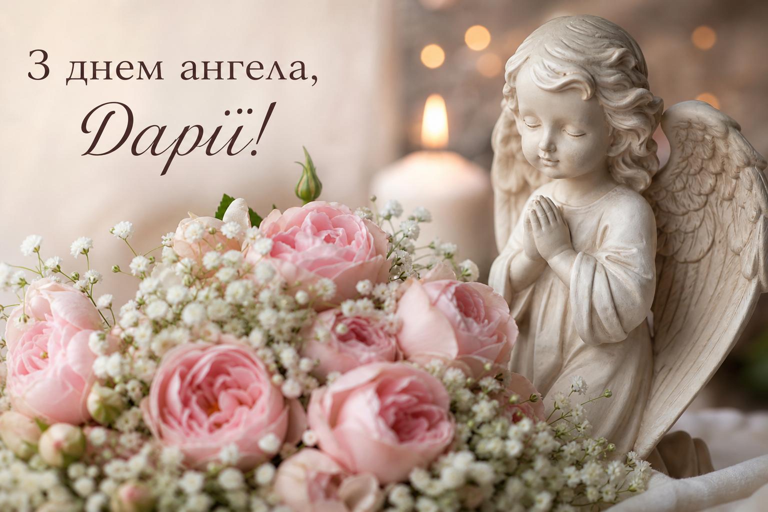 Щирі привітання з днем ангела Дарії своїми словами