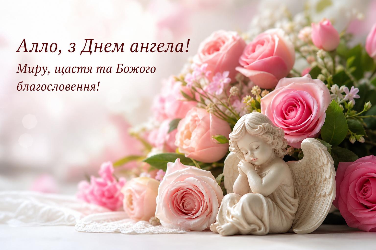 Зворушливі привітання з днем ангела Алли у прозі, українською мовою