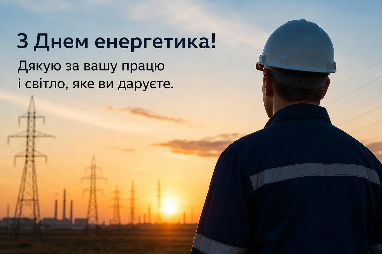 СМС привітання з Днем енергетика своїми словами, у прозі
