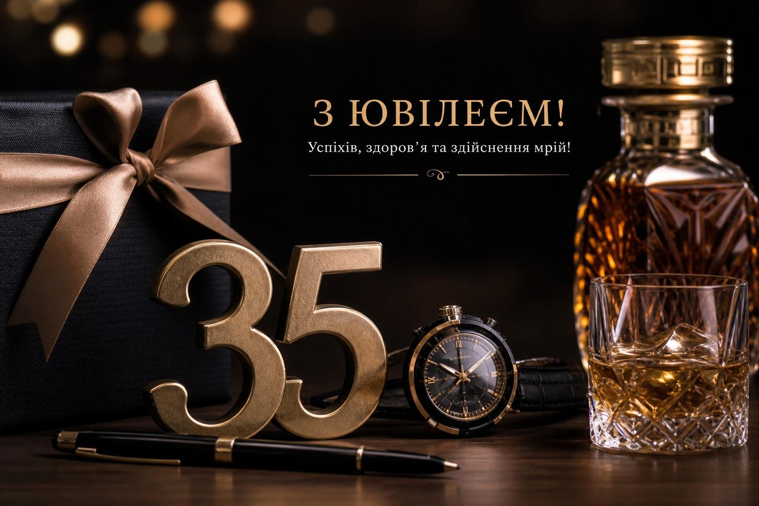 Кращі привітання на Ювілей 35 років чоловіку